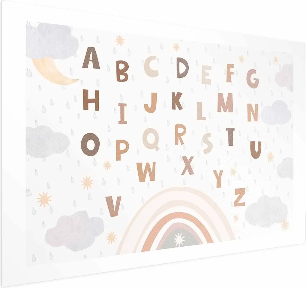 Plakat Literki 42x29,7 cm bez ramy z marginesem ARTGEIST B