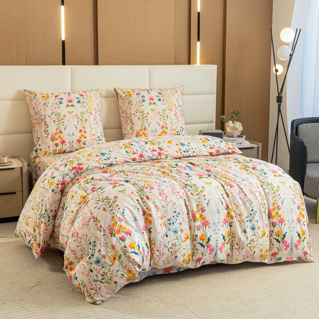 PrzytulneMieszkanie.pl PrzytulneMieszkanie.pl Pościel z mikrofibry MILLEFLEUR kolorowa Rozmiar pościeli: 2 szt 70 x 90 cm | 200 x 220 cm