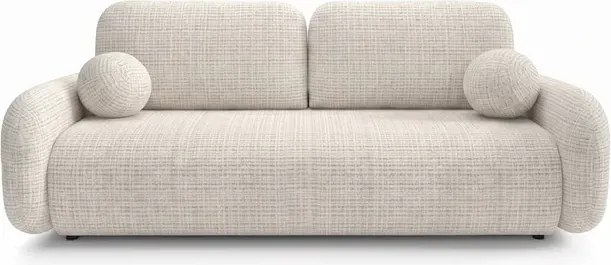 Sofa VIDI Rozkładana Dwuosobowa Beżowa Szenil Japandi