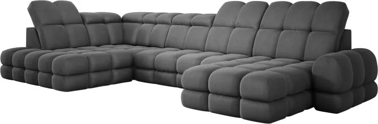 Narożnik TOLLO XL Lewostronny Elektryczna regulacja Tkanina SOLAR 96 WERSAL