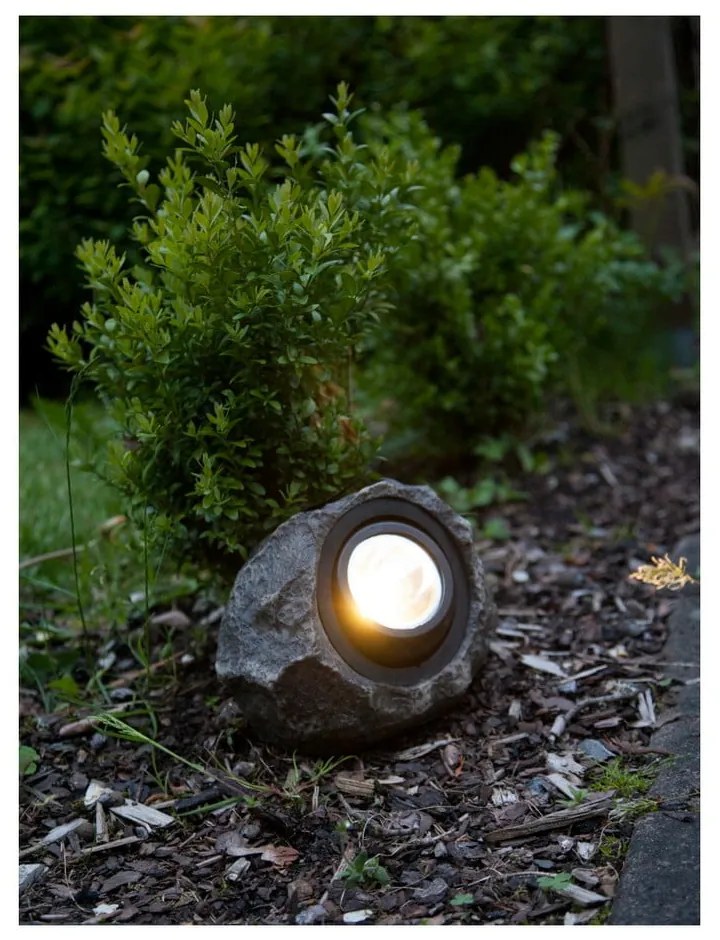 Solarna lampa ogrodowa LED Star Trading Rocky, wys. 16 cm