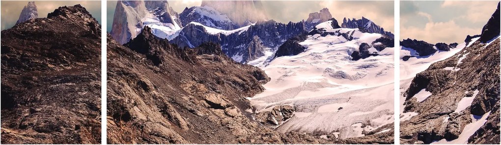 Obraz górskiego jeziora (170x50 cm)
