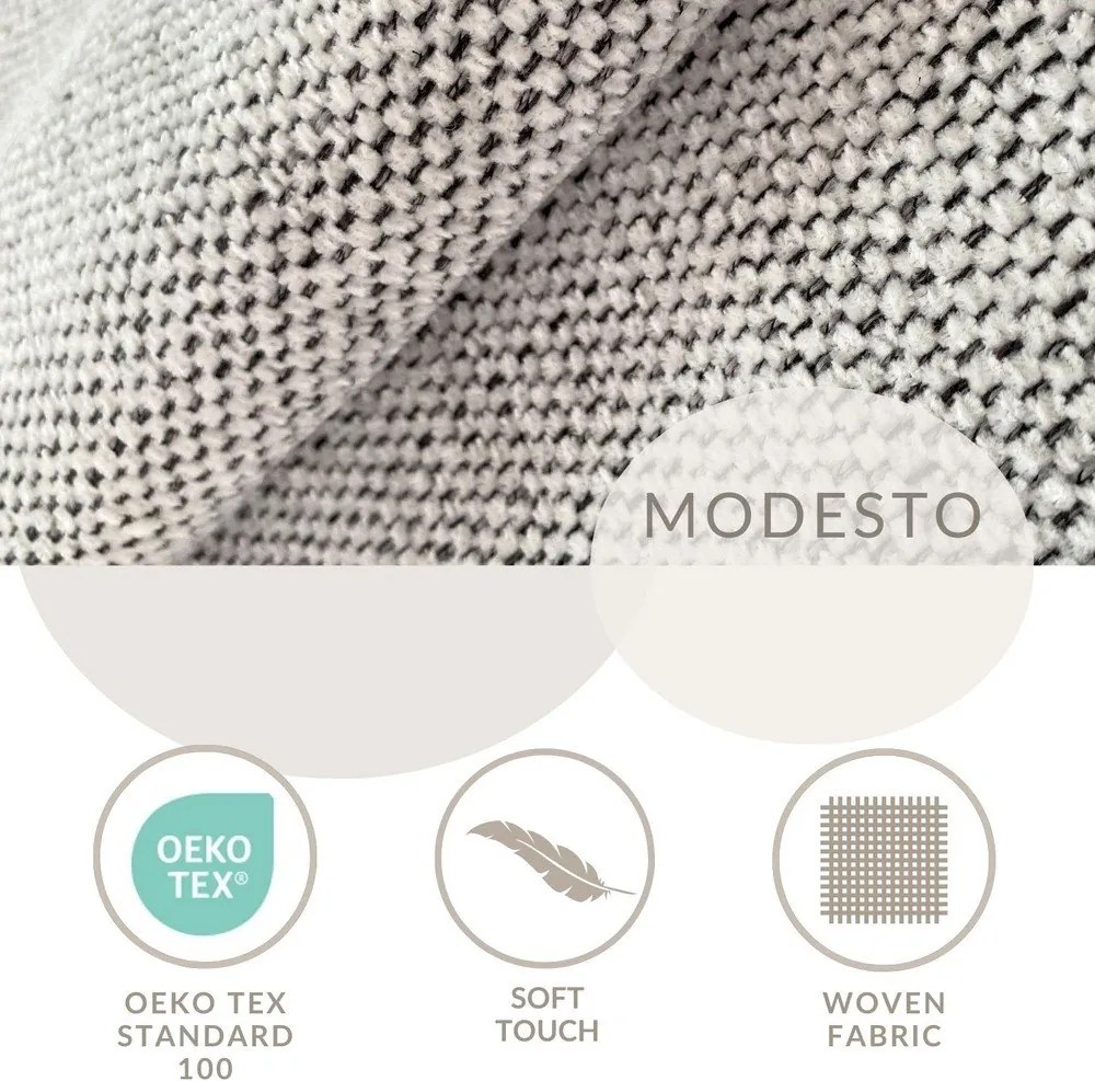 Jasnoszare łóżko boxspring 200x200 cm Dove – Maison de Rêve