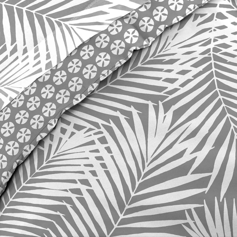 Szara bawełniana poszwa na kołdrę jednoosobowa 140x200 cm Botania – douceur d'intérieur