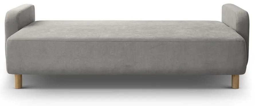 Szara rozkładana sofa ze schowkiem 231 cm Elen – Micadoni
