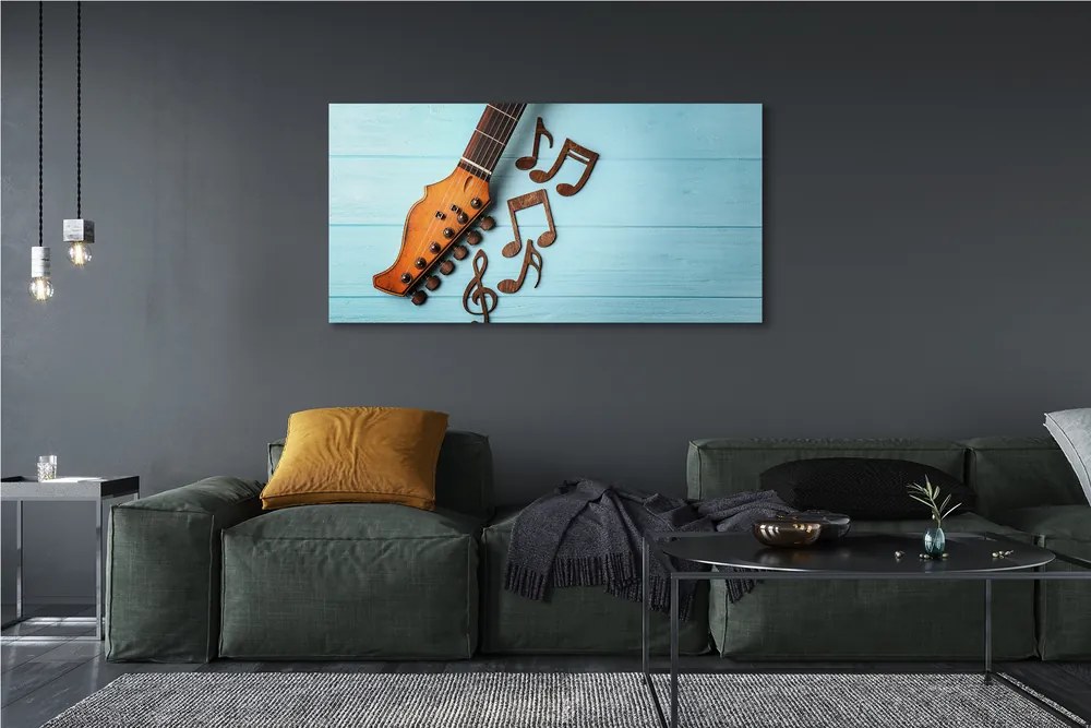 Fotoobraz na płótnie Akordy Zapisaną Nutą