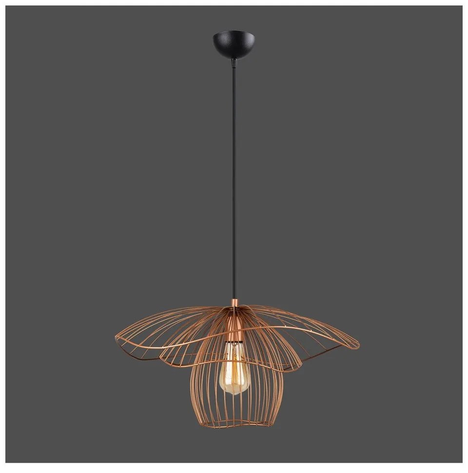 Czarno-różowa lampa wisząca ø 50 cm Root – Squid Lighting