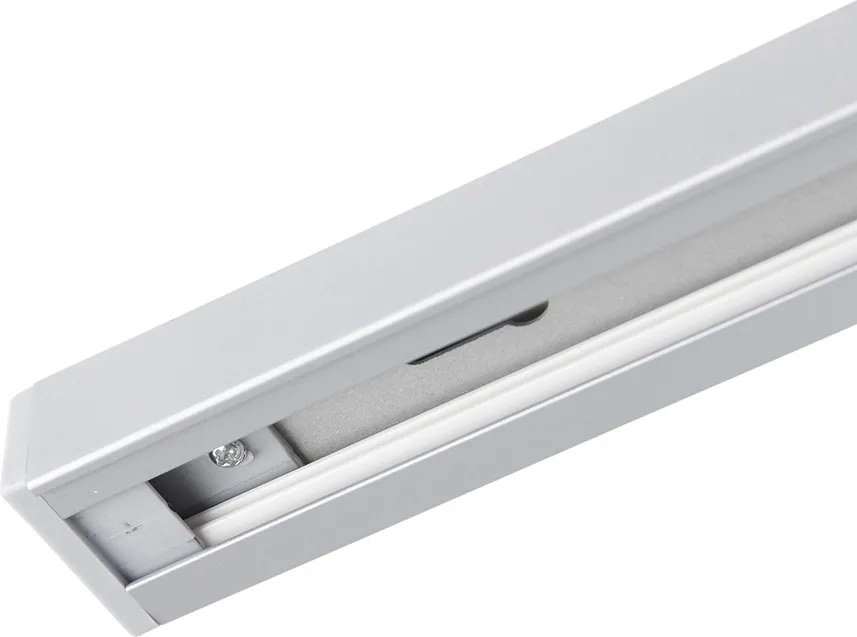 Nowoczesny system szynowy z 4 reflektorami srebrny 1-fazowy - Iconic Yade