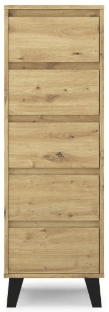 Komoda z Szufladami do Salonu BORVO 40 cm Dąb artisan Nowoczesna