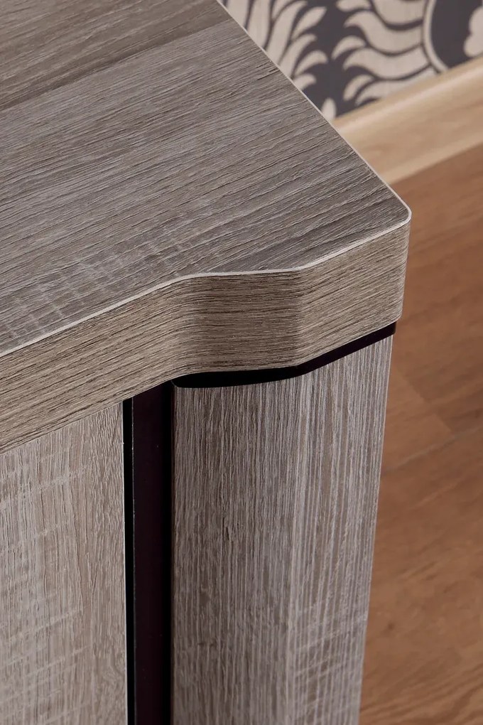 Komoda z szafką i szufladami dąb truflowy - Rectano 5X
