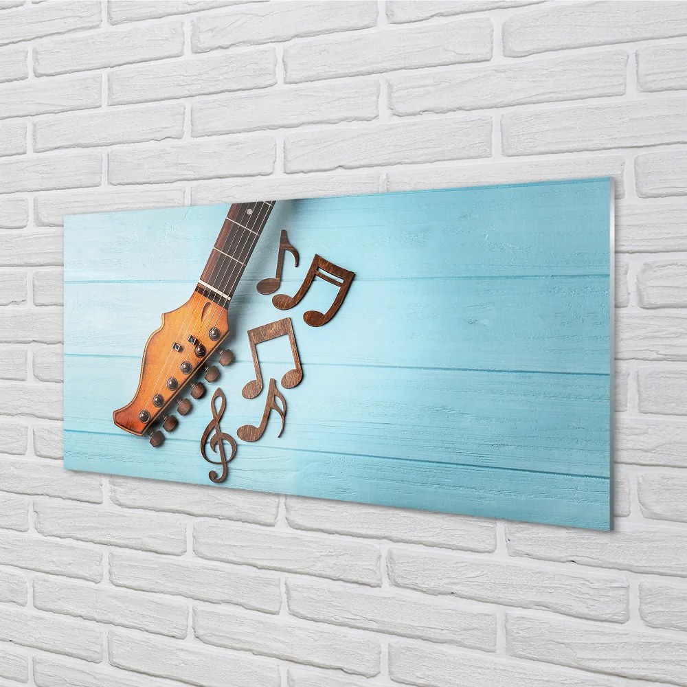 Szklany Panel Akordy na Gitarze
