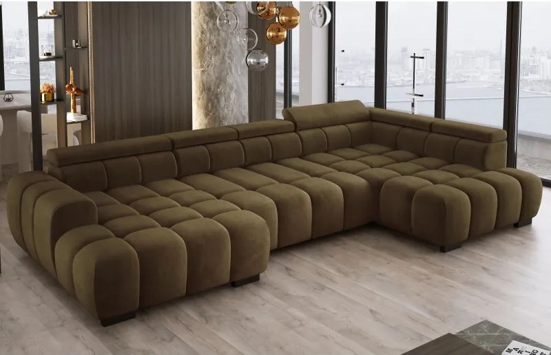 Narożnik BULL XL Prawostronny z elektryczną funkcją regulacji tkanina Salvador 10 WERSAL