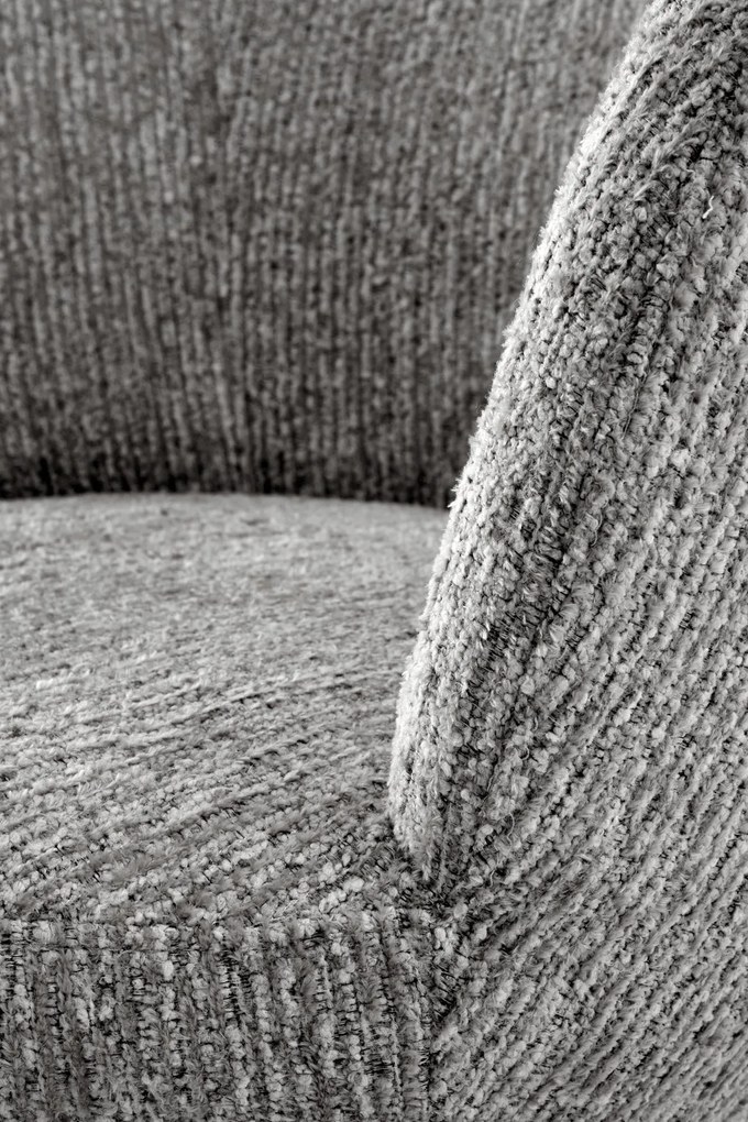 Krzesło tapicerowane, obrotowe szare, popiel K581