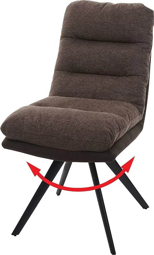 Krzesło do jadalni MCW-G66,  brąz-ciemny brąz