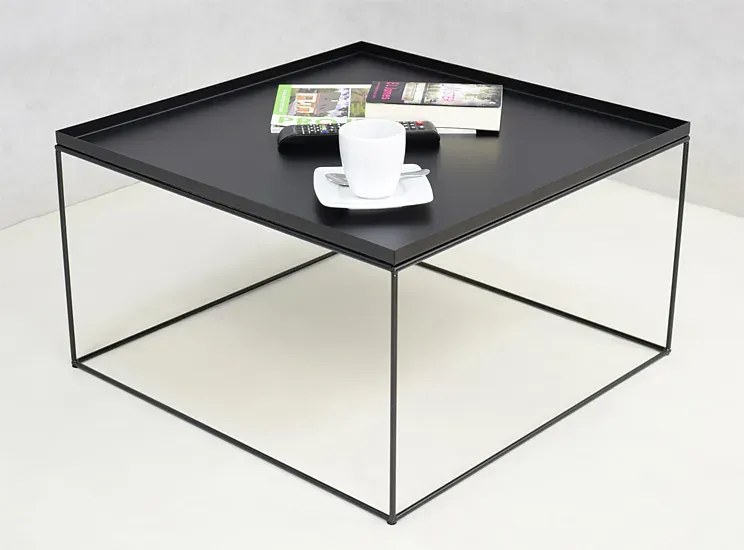 Czarny stolik kawowy w stylu loft H6-F69