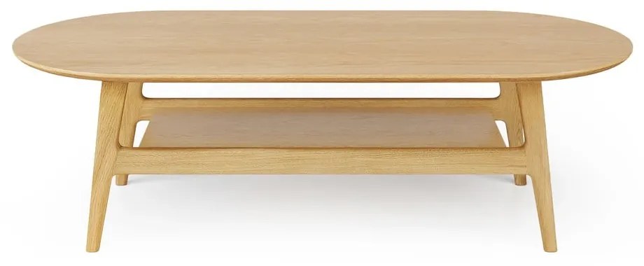 Stolik w dekorze dębu w naturalnym kolorze 60x130 cm Curved – Woodman