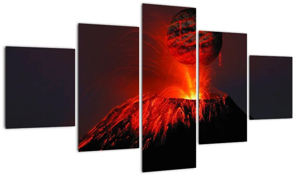 Obraz wulkanu (125x70 cm)