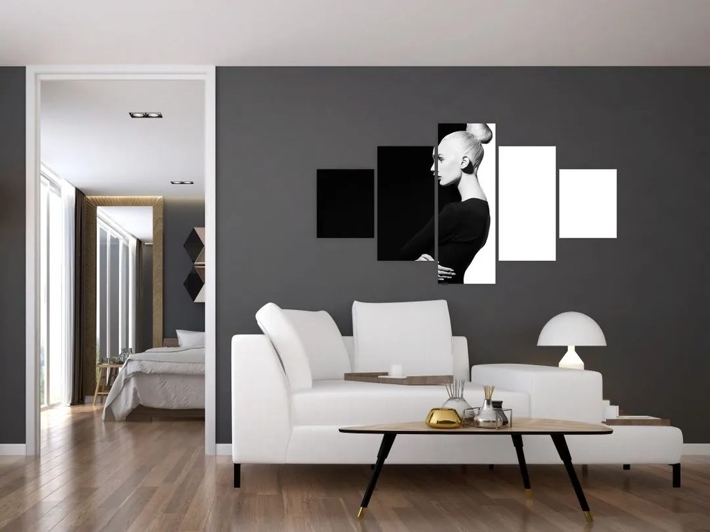 Obraz - Kobieta à la yin i yang (125x70 cm)