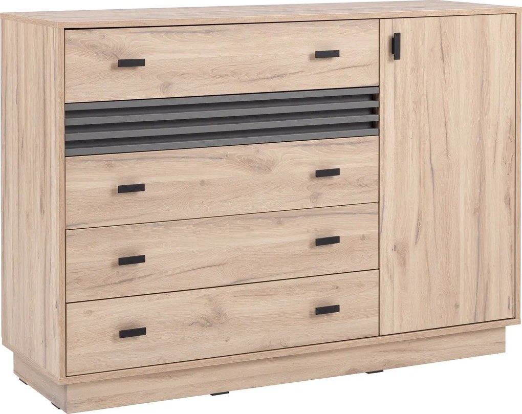 Komoda PUNTO 135 cm do Salonu Sypialni Dąb