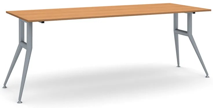 Stół konferencyjny do biura WIDE, 200x80 cm, czereśnia