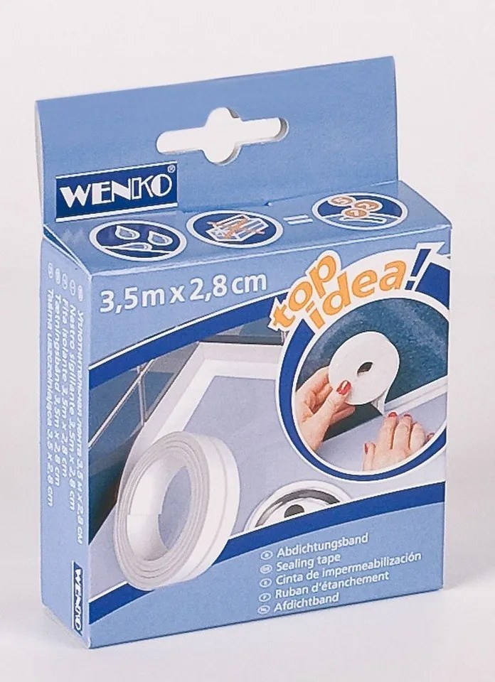Taśma uszczelniająca do brodzika, 3,5 m, szerokość 2,8 cm, WENKO