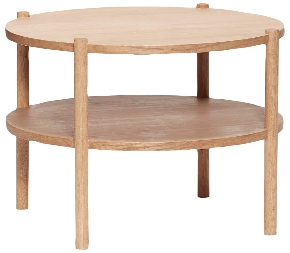 Okrągły stolik w dekorze dębu ø 60 cm Acorn – Hübsch