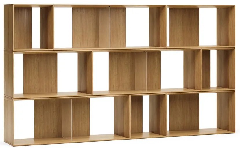 Modułowy system półek w dekorze dębu 9 szt. 202x114 cm Litto – Kave Home