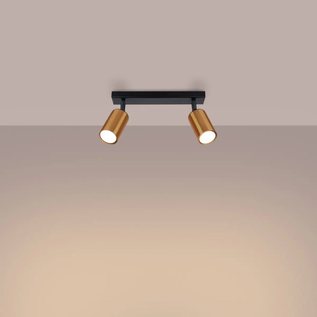 Listwa oświetleniowa WINX 2 czarna/miedziana SOLLUX  LIGHTING