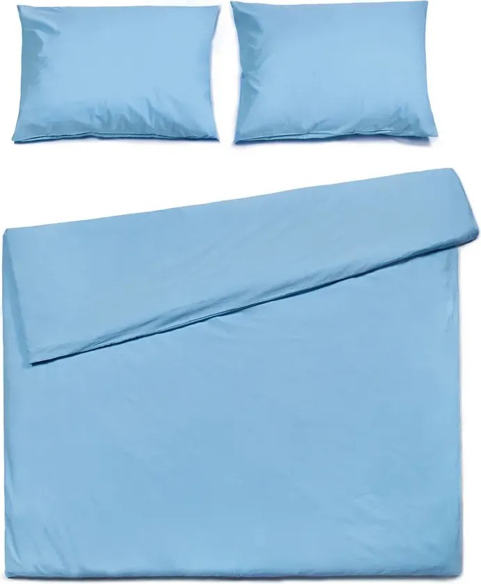 PrzytulneMieszkanie.pl PrzytulneMieszkanie.pl Bawełniana pościel CALMORA jasnoniebieska Rozmiar pościeli: 2 szt 70 x 90 cm | 160 x 220 cm