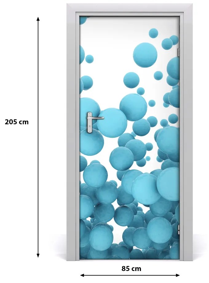 Naklejka samoprzylepna na drzwi Abstrakcja kule