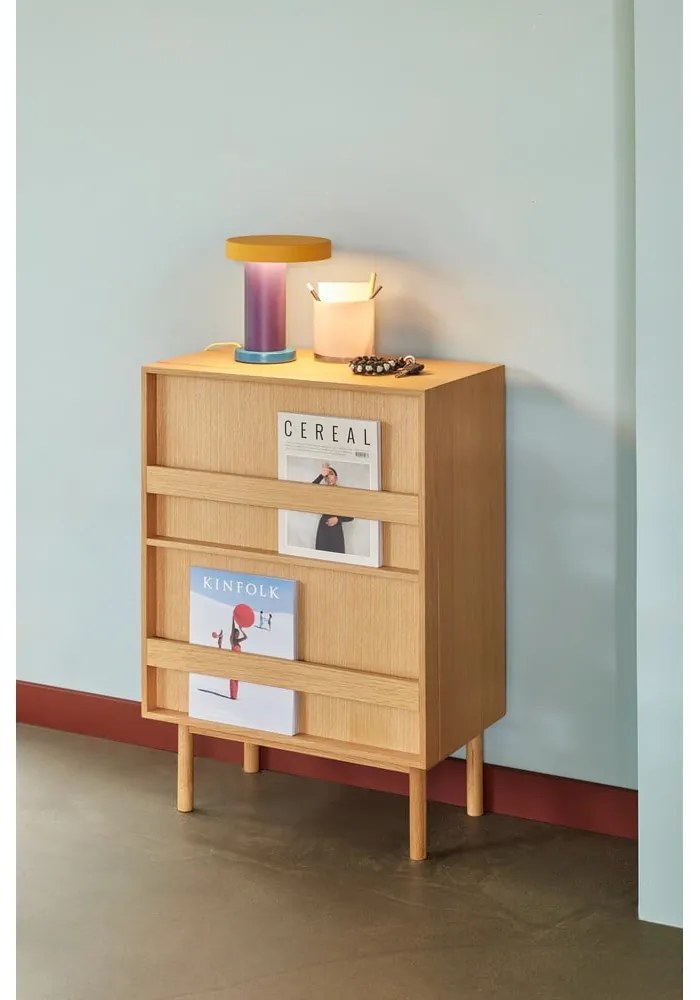 Fioletowa lampa stołowa LED ze ściemniaczem (wysokość 25 cm) Magic – Hübsch
