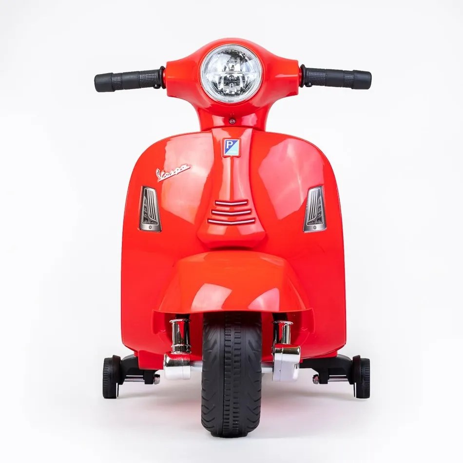Baby Mix Elektryczny motocykl dla dzieci Vespa, czerwony