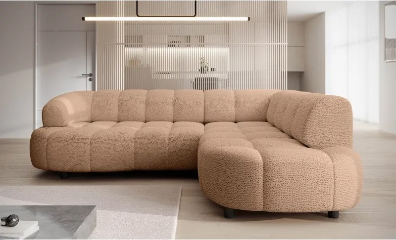 Narożnik VELPA L z elektryczną regulacją siedziska Prawostronny w tkaninie JAGUAR 17 WERSAL