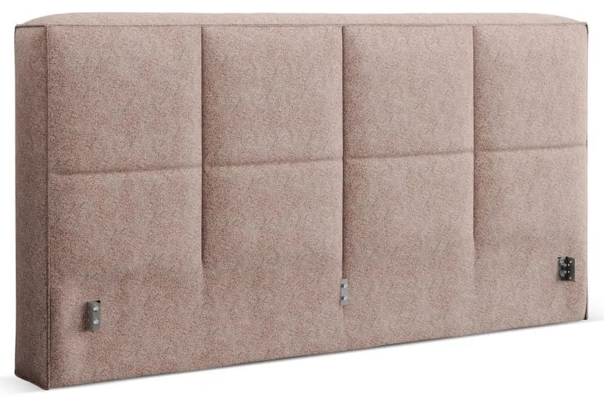 Jasnoróżowy tapicerowany zagłówek 170,5x100 cm Darren – Micadoni