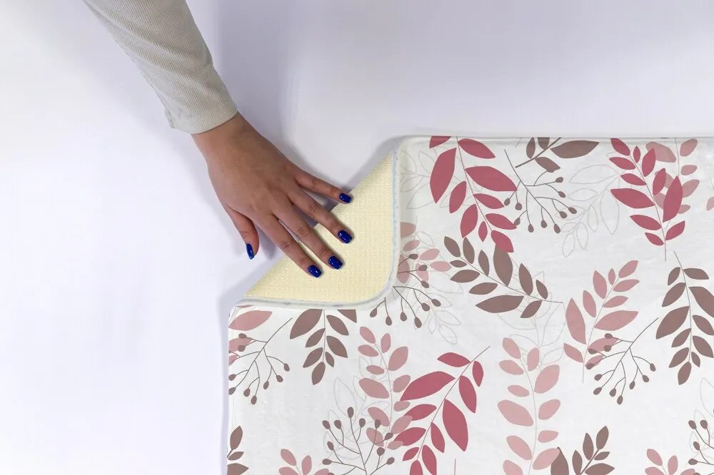 Dywanik do łazienki Dywanik do łazienki Liście wzór