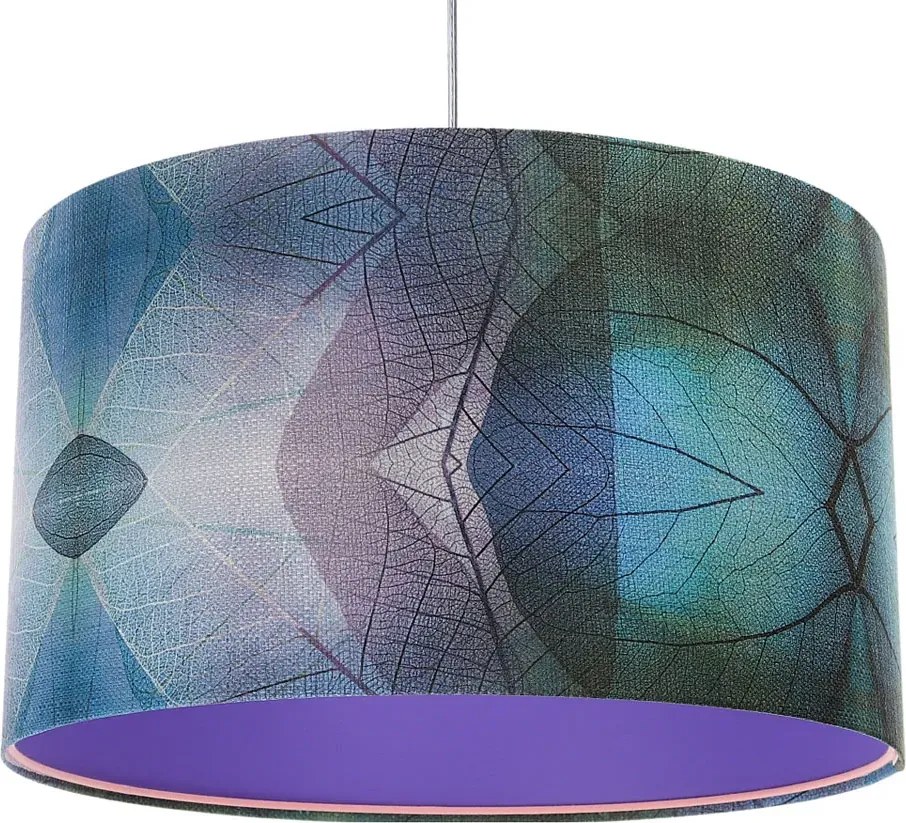 Fioletowa duża lampa wisząca do salonu - S389 L3-H15