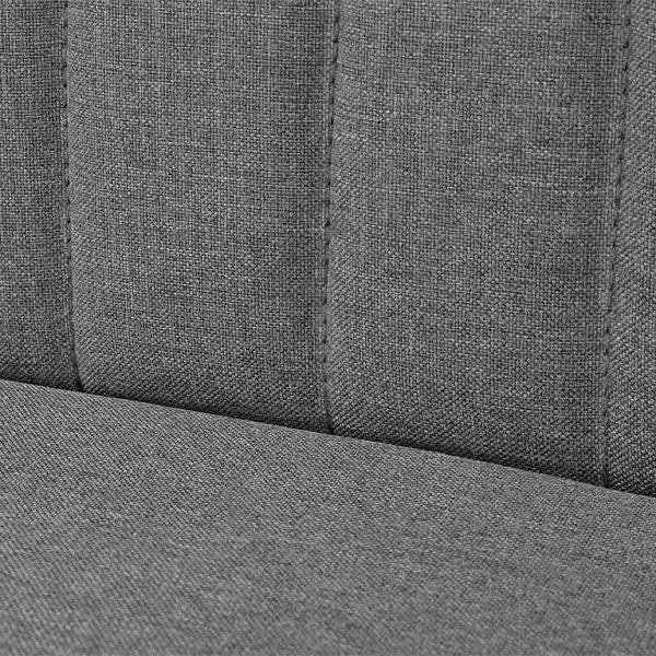 Romantyczna sofa Lernes - jasnoszara