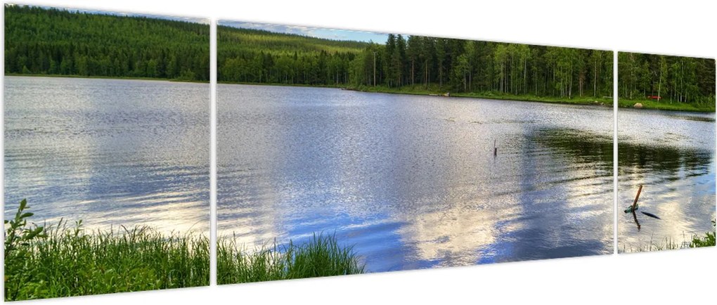 Obraz - Malownicza wioska (170x50 cm)