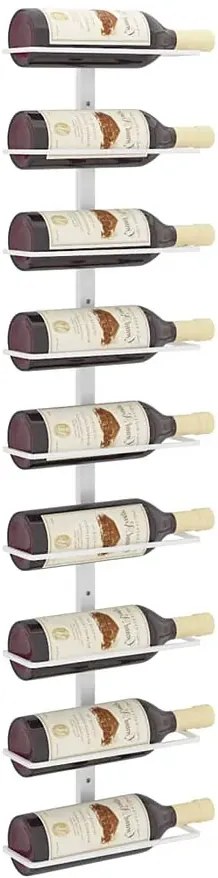 Biały metalowy uchwyt ścienny na butelki L0-C51