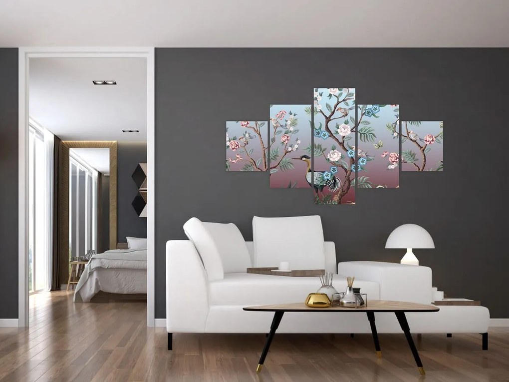 Obraz - Park ptaków (125x70 cm)