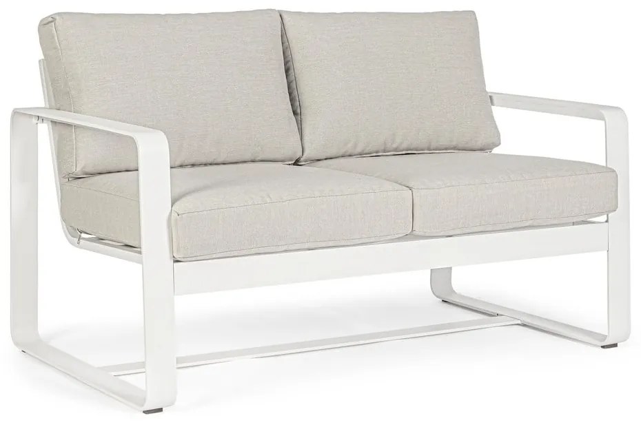 Biała aluminiowa sofa ogrodowa Merrigan – Bizzotto