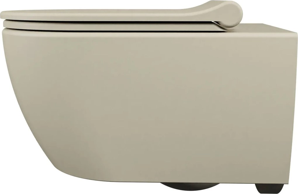 Massi Miska WC wisząca rimless beżowa LERA ivory z deską wolnoopadającą Slim