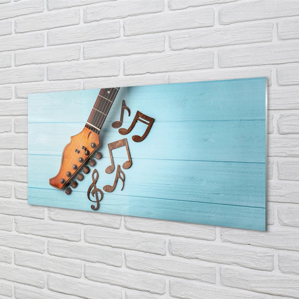 Szklany Panel Akordy na Gitarze