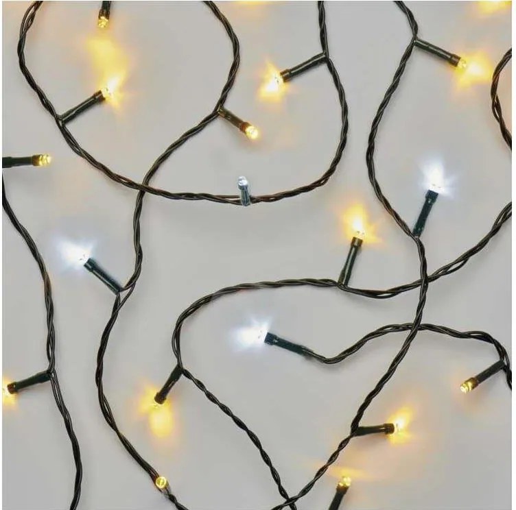 Zewnętrzny łańcuch świetlny LED 80xLED/13m IP44, w kolorze ciepłej/zimnej bieli