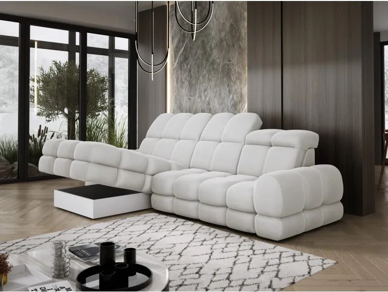 Narożnik TOLLO MINI S Lewostronny Elektryczna regulacja Solar 03 kolor Popielaty WERSAL