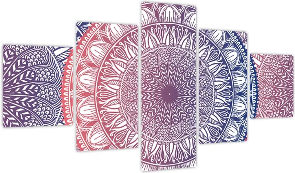 Obraz z mandali (125x70 cm)