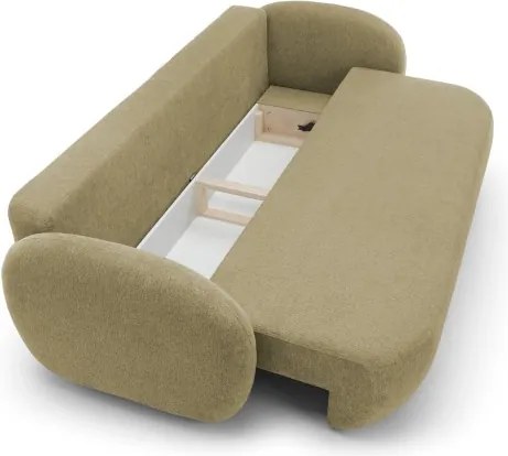 Sofa OLIO z funkcja spania i pojemnikiem OLIWKOWY ARAGON 35