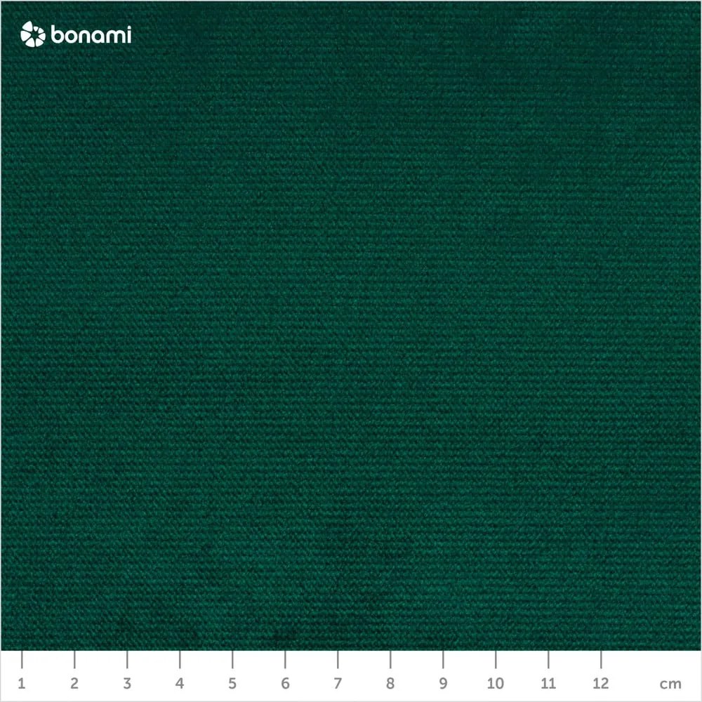 Ciemnozielony aksamitny rozkładany narożnik (lewostronny) Lofty Lilly – Miuform