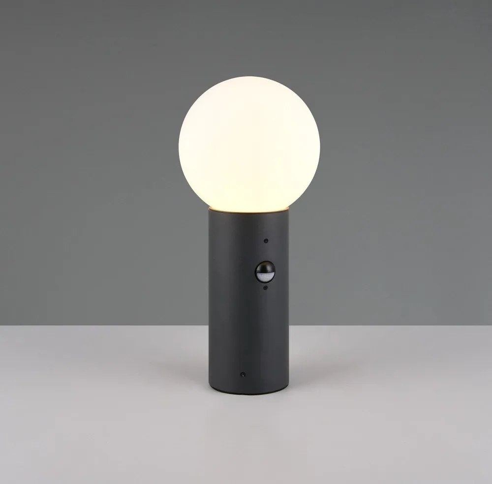 Lampa zewnętrzna typu słupek z czujnikiem ruchu ø 18 cm Mures – Trio