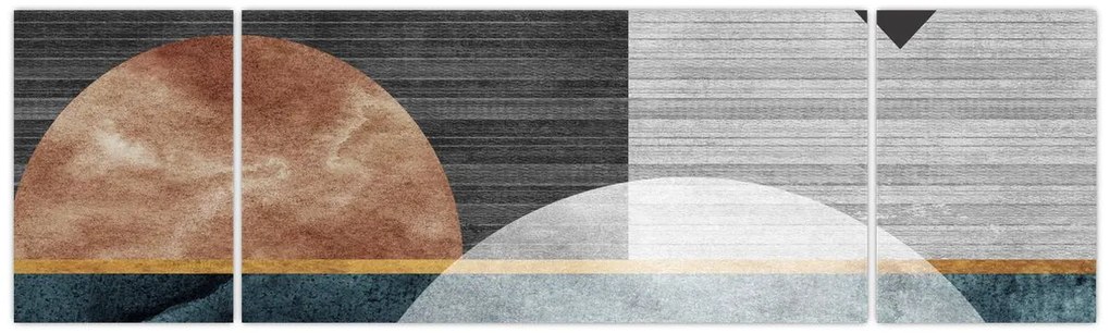 Obraz - Kształty i tekstury (170x50 cm)